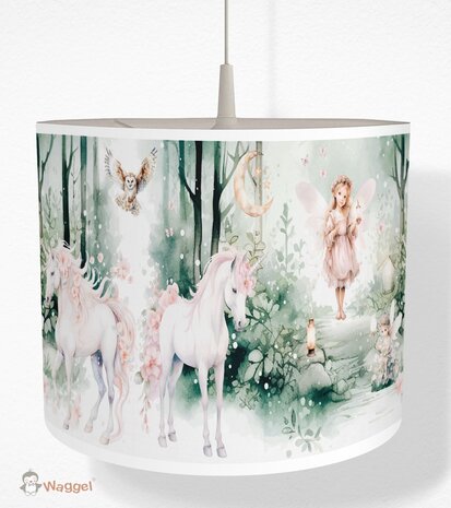 Hanglamp Fairy tale elfjes en eenhoorns