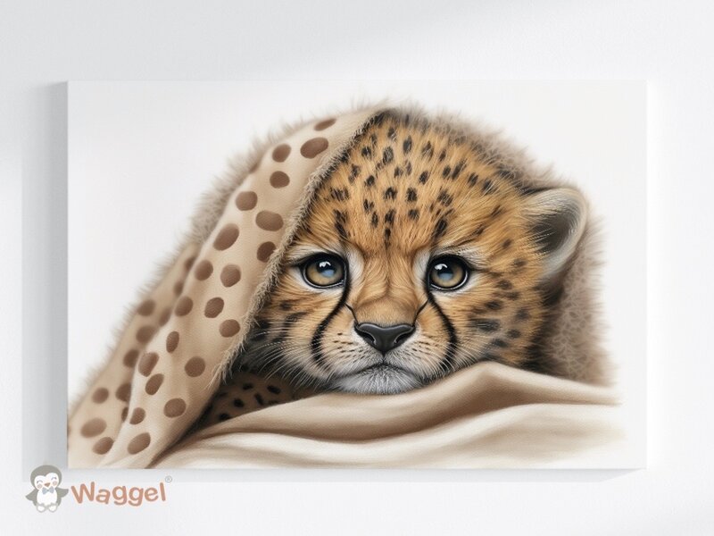 Canvasdoek Sweet dreams cheetah