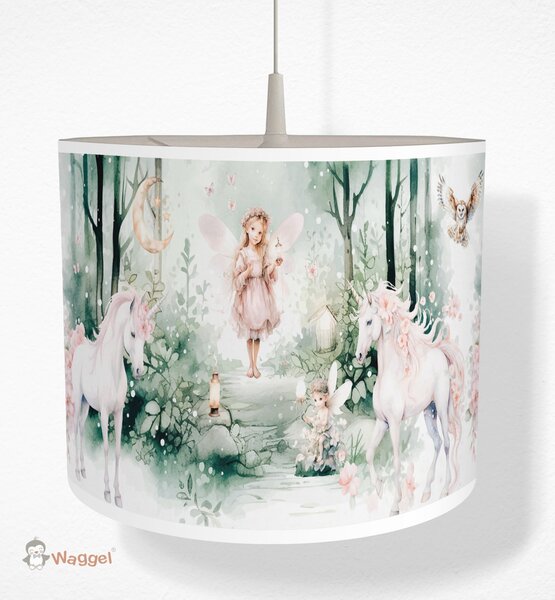 Hanglamp Fairy tale elfjes en eenhoorns