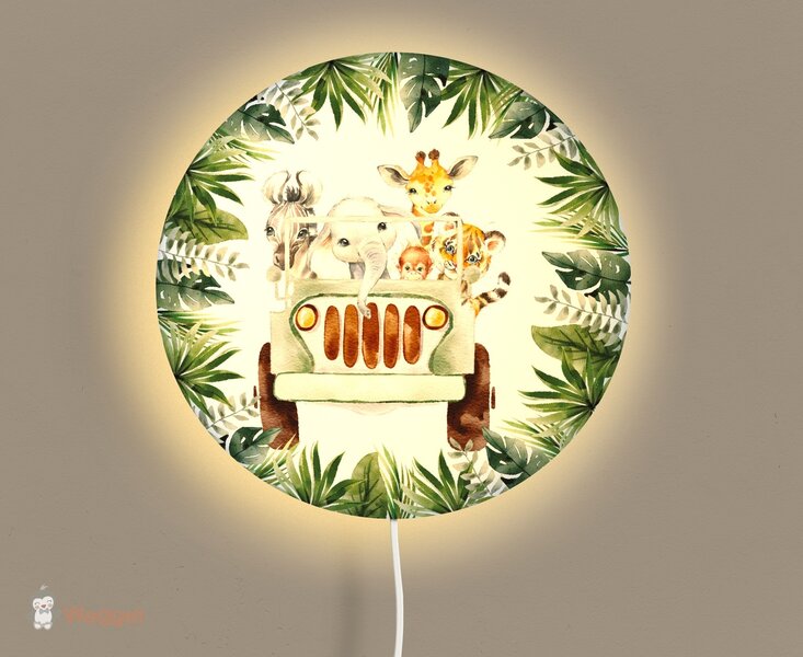 babykamer jungle lamp