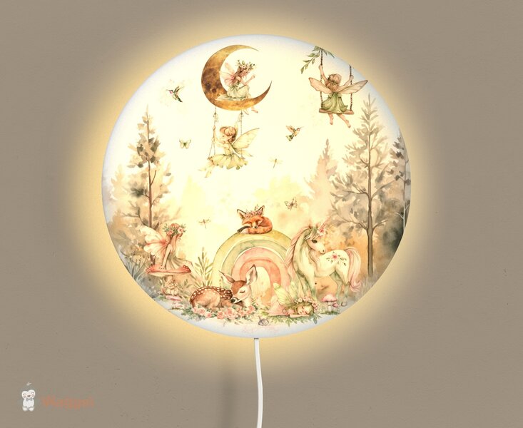 Wandlamp rond Magical World