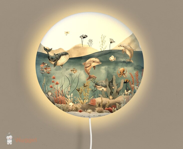 Wandlamp rond Sealife bergen 