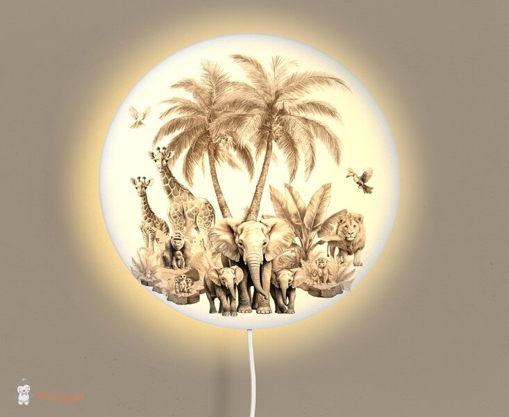 jungle ronde lamp