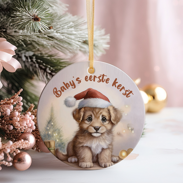 Kerst ornament puppy