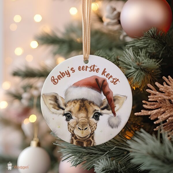 Kerst ornament giraf