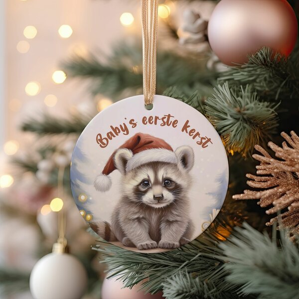 Kerst ornament wasbeer