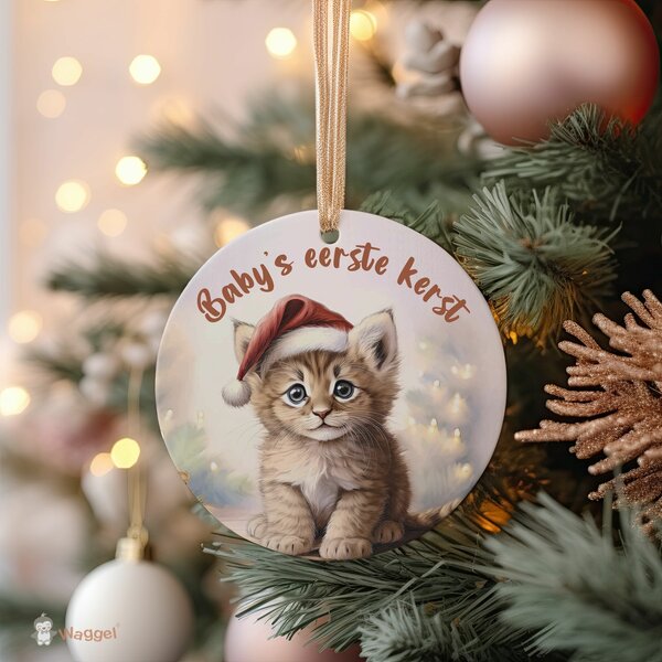 Kerst ornament kitten