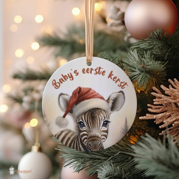 Kerst ornament zebra