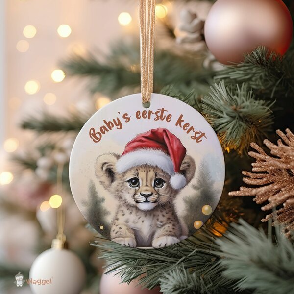 Kerst ornament cheetah