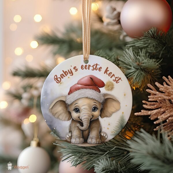 Kerst ornament olifant